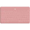 Logitech Tastatura Bluetooth Keys-To-Go, Layout US, Blush Pink pentru iPad