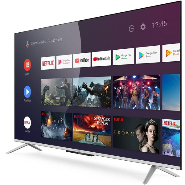 Televizor Allview 43ePlay7100-U, 108 cm, Smart, 4K Ultra HD, LED, Clasa G, Negru