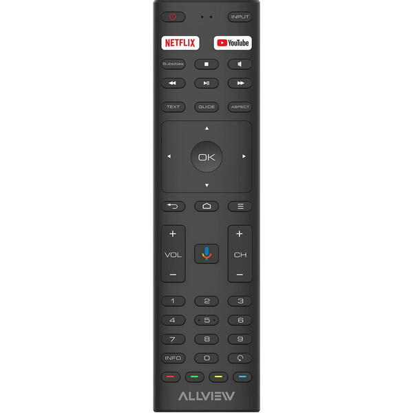 Televizor Allview QL43ePlay6100-U, 108cm, Smart, 4K Ultra HD, QLED, Clasa G, Negru
