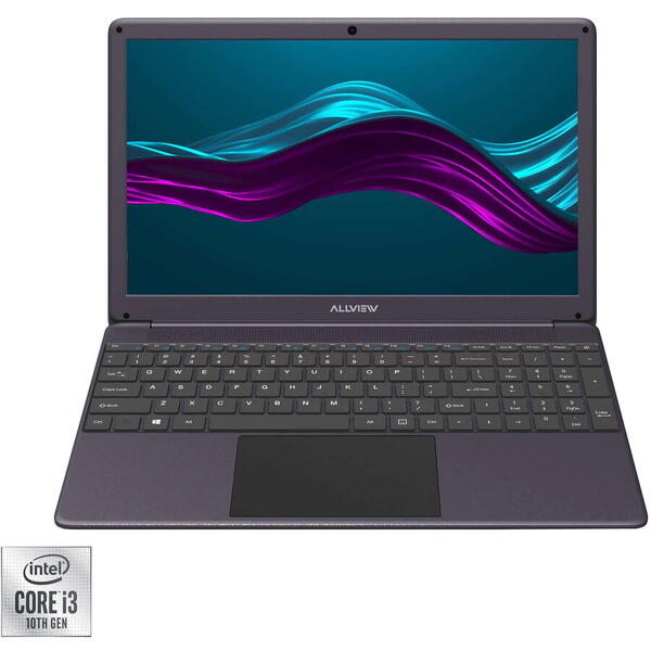 Laptop Allview Allbook I cu procesor Intel® Core™ i3-1005G1 pana la 3.40 GHz, 15.6", Full HD, 8GB, 256GB SSD, Intel UHD Graphics, Free DOS, Grey