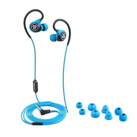 Casti Audio Sport In Ear JLAB Fit Sport 3, Cu fir, Microfon, Albastru