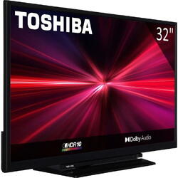 Televizor Toshiba 32WL1C63DG LED, 80 cm, HD Ready, Clasa F, Negru 32WL1C63DG