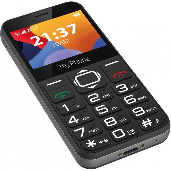 Telefon mobil myPhone Halo 3, Ecran IPS 2.31", Camera 0.3 MP, Single Sim, 2G, Negru