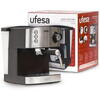 Espressor manual Ufesa CE7240, 850 W, 20 bari, negru/argintiu