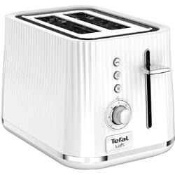 Toaster TEFAL Loft TT761138, 7 niveluri de rumenire, 3 functii dedicate, iluminare LED, tava firmituri, Alb