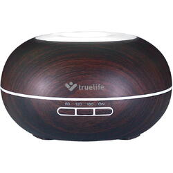 TrueLife TLAIRDD5D Odorizant cu ultrasunete întunecat, 300 ml, 14 lumini de fundal, 10 ore de funcționare, Model lemn Inchis
