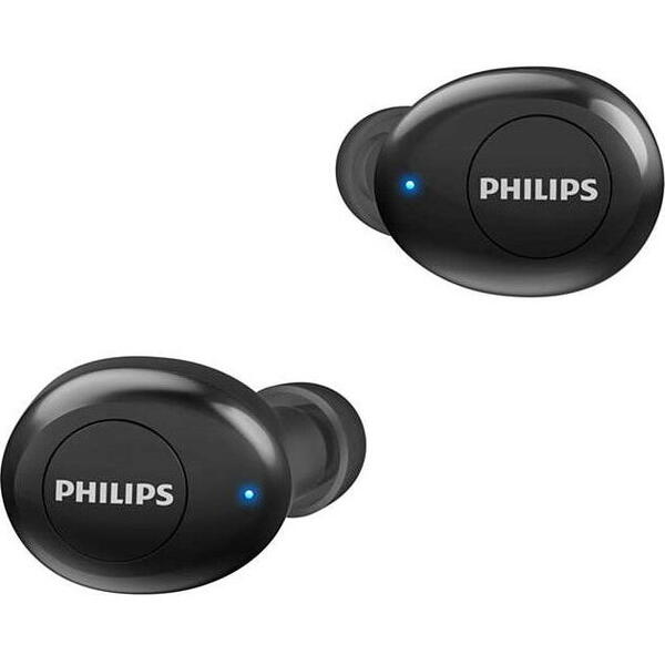 Casti Audio In-Ear Philips, TAUT102BK/00, True Wireless, Autonomie 3h, Negru
