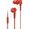 Căști Sony cu fir Xtra Bass cu microfon, roșii