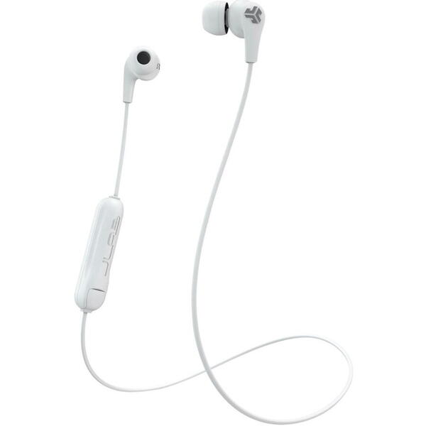 Casti Audio In Ear JLAB JBUDS Pro Signature, Wireless, Bluetooth, Microfon, Autonomie 10 ore, Alb
