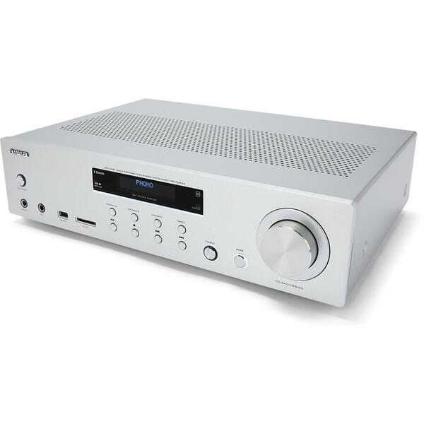 Aiwa AMU-120BTSR Amplificator integrat stereo cu USB, intrare SD, functie Bluetooth