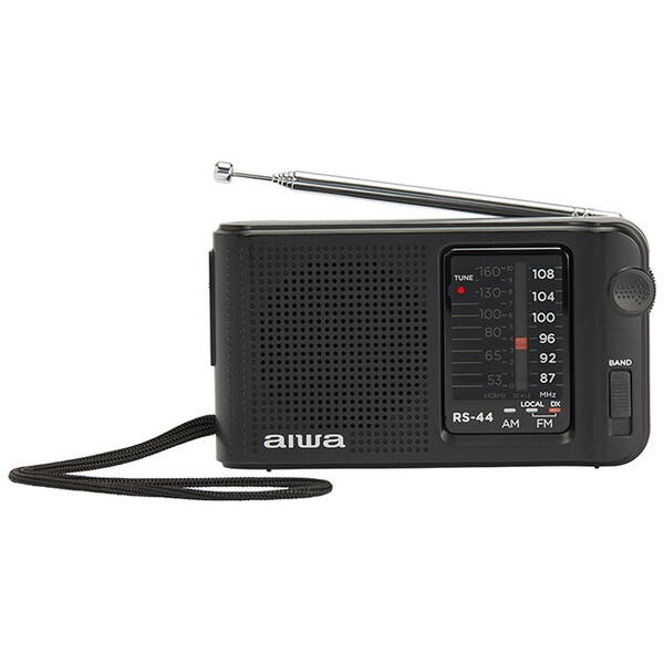 Radio Portabil AM/FM, Aiwa RS-44, Casti Incluse, Negru