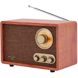 Radio Portabil Adler Retro AD 1171, Bluetooth, FM, AM, Maro