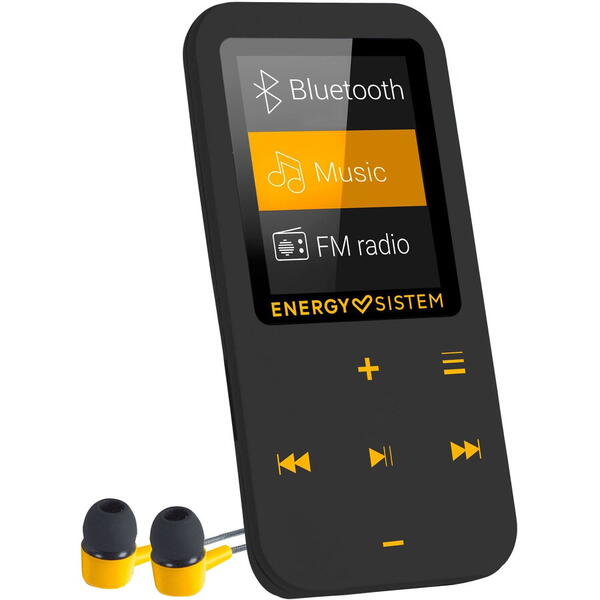 Player Mp4 Energy Sistem, S447220, Bluetooth, 16 GB, FM, Touch, Amber