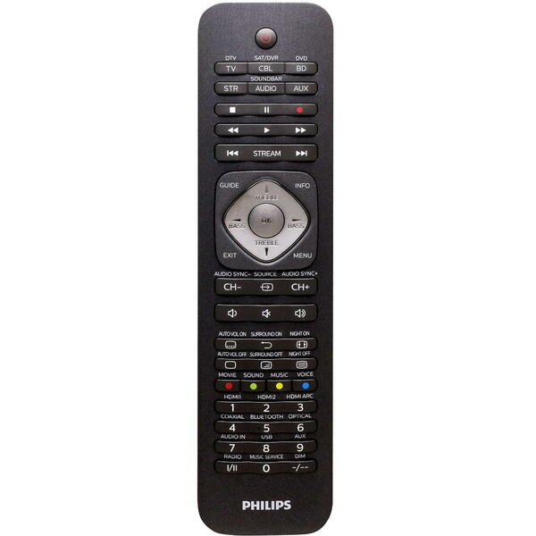 Telecomanda universala Philips SRP5016/10, 6 in 1, Negru