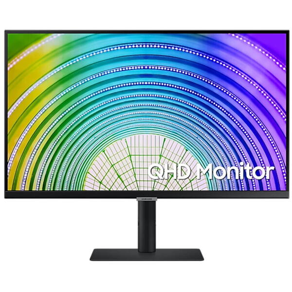 Monitor IPS LED Samsung 27" LS27A60PUUUXEN, QHD (2560 x 1440), HDMI, DisplayPort, AMD FreeSync, Pivot, Negru