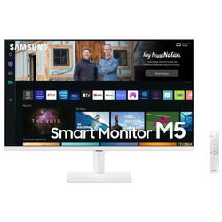 Monitor VA LED Samsung Smart M5 27" LS27BM501EU, Full HD (1920x1080), HDMI, Bluetooth, Boxe, TV Experience, Alb