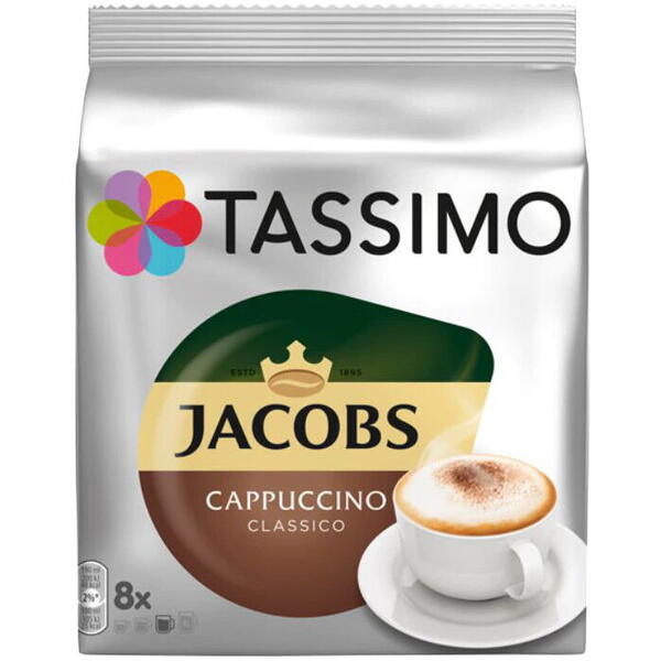 Pachet 12 cutii capsule cafea si Espressor Bosch Tassimo Style TAS1106, 1400 W, 0.7L, 3.3 bar, autocuratare si decalcifiere, Portocaliu