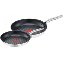 Set tigaie Tefal A703S214 Intuition 20/26 cm, 2 piese, Inductie, Inox