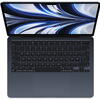 Laptop Apple MacBook Air 2022, 13.6 inch, Apple M2 8Core CPU 10Core GPu, 8GB RAM, 512GB SSD, macOS, Negru