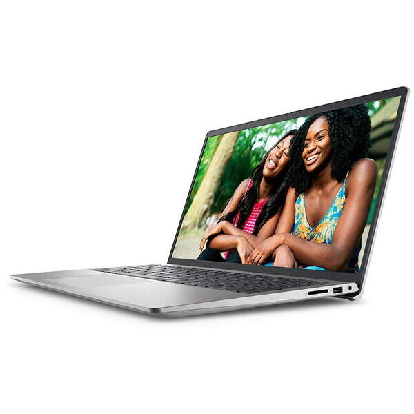 Laptop Dell Inspiron 3525, 15.6 inch FHD, AMD Ryzen 5 5625U, 8GB RAM, 512GB SSD, Linux, Argintiu