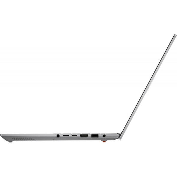 Laptop ASUS 14.5'' Vivobook Pro 14X OLED N7401ZE, 2.8K 120Hz, Procesor Intel® Core™ i7-12700H (24M Cache, up to 4.70 GHz), 16GB DDR5, 512GB SSD, GeForce RTX 3050 Ti 4GB, Win 11 Home, Cool Silver
