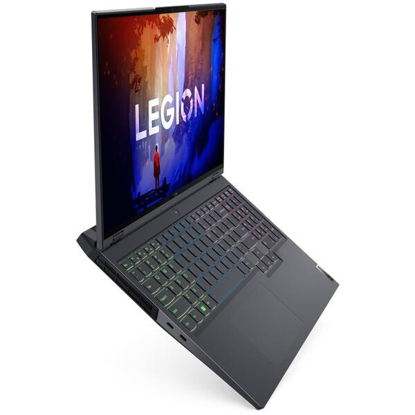 Laptop gaming Lenovo Legion 5 Pro 16ARH7H cu procesor AMD Ryzen 7 6800H, 16", WQXGA, 16GB, 512GB SSD, NVIDIA GeForce RTX 3060 6GB, No OS, Storm Grey, 3y on-site Premium Care
