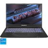Laptop Gaming GIGABYTE, 15.6 inch FHD, Intel Core i5-12500H, 16GB RAM, 512 GB SSD, nVidia RTX 3050 Ti 4GB, Free DOS, Negru