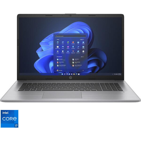 Laptop HP 17.3'' 470 G9, FHD IPS, Procesor Intel® Core™ i7-1255U (12M Cache, up to 4.70 GHz), 32GB DDR4, 1TB SSD, GeForce MX550 2GB, Win 11 Pro, Silver