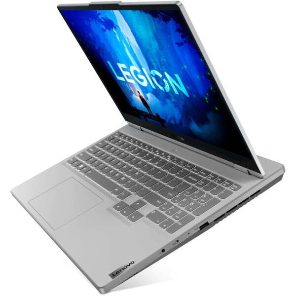 Laptop Lenovo Gaming 15.6'' Legion 5 15IAH7H, FHD IPS 144Hz, Procesor Intel® Core™ i5-12500H (18M Cache, up to 4.50 GHz), 16GB DDR5, 512GB SSD, GeForce RTX 3060 6GB, No OS, Cloud Grey