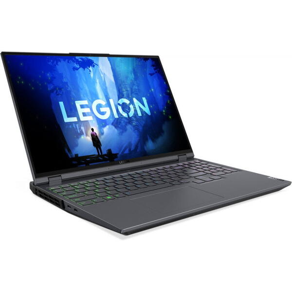 Laptop Lenovo Gaming 16'' Legion 5 Pro 16IAH7H, WQXGA IPS 165Hz G-Sync, Procesor Intel® Core™ i7-12700H (24M Cache, up to 4.70 GHz), 16GB DDR5, 1TB SSD, GeForce RTX 3070 8GB, No OS, 4-Zone RGB, Storm Grey