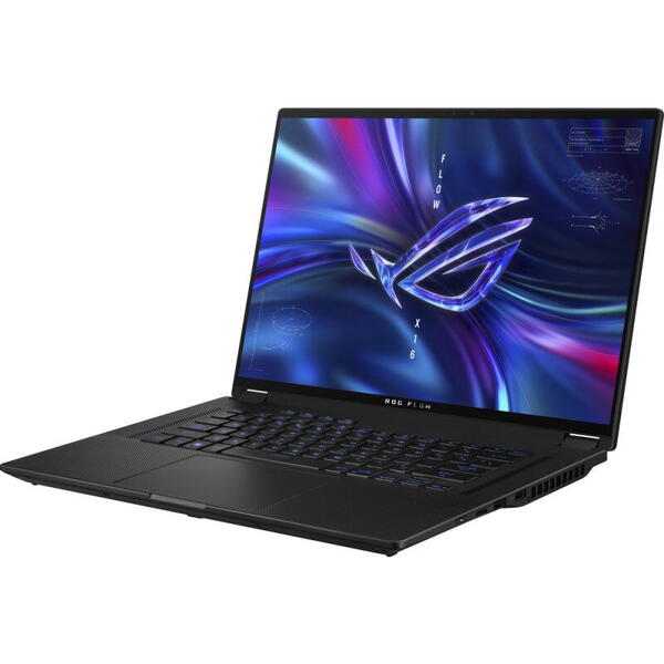 Laptop ASUS Gaming 16'' ROG Flow X16 GV601RM, QHD+ 165Hz Touch, Procesor AMD Ryzen™ 9 6900HS (16M Cache, up to 4.9 GHz), 32GB DDR5, 1TB SSD, GeForce RTX 3060 6GB, Win 11 Home, Off Black