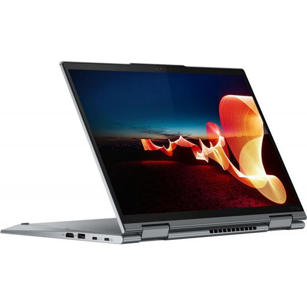 Ultrabook Lenovo 14'' ThinkPad X1 Yoga Gen 7, WUXGA IPS Touch, Procesor Intel® Core™ i7-1260P (18M Cache, up to 4.70 GHz), 16GB DDR5, 512GB SSD, Intel Iris Xe, 4G LTE, Win 11 Pro, Storm Grey
