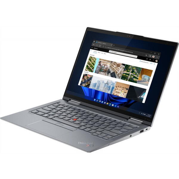 Ultrabook Lenovo 14'' ThinkPad X1 Yoga Gen 7, WUXGA IPS Touch, Procesor Intel® Core™ i7-1260P (18M Cache, up to 4.70 GHz), 16GB DDR5, 512GB SSD, Intel Iris Xe, 4G LTE, Win 11 Pro, Storm Grey