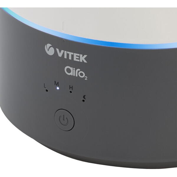Umidificator cu ultrasunete VITEK VT-2346, 300ml/h, Control electronic, Directie de umidificare reglabila, rezervor de apa 5L, Alb