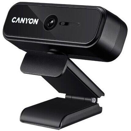 Camera Web Canyon CNE-HWC2N, 1080p, USB 2.0, Negru
