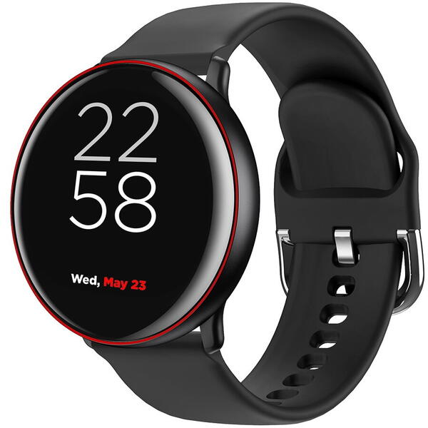 Ceas smartwatch CANYON Marzipan SW-75, Black/Red