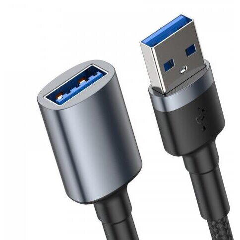 Cablu de date Baseus CADKLF-B0G, USB male - USB female, 1m, Gray