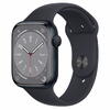 Apple Watch 8, GPS, Carcasa Midnight Aluminium 45mm, Midnight Sport Band