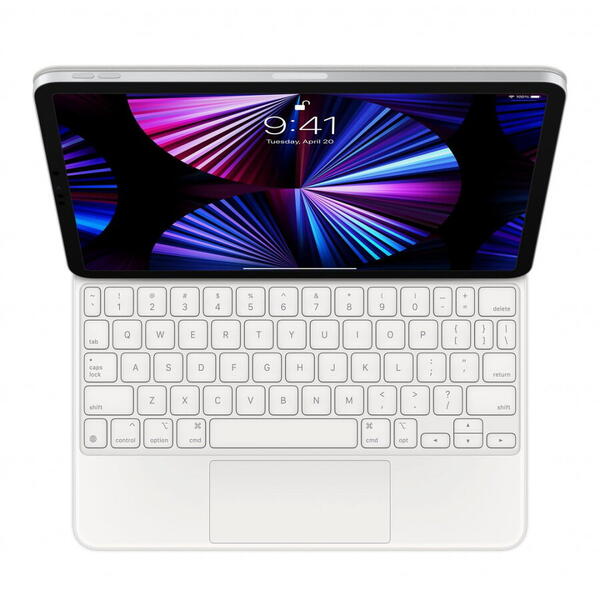 Tastatura Apple Magic Keyboard pentru iPad Pro 11" (3rd) and iPad Air (4th) , Layout US English, Alb