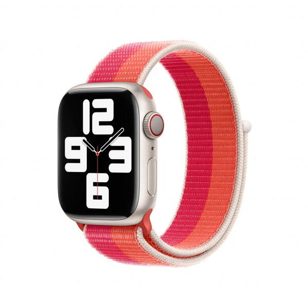 Curea Apple pentru Apple Watch 41mm Nectarine/Peony Sport Loop