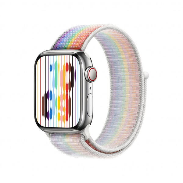 Curea Apple pentru Apple Watch 41mm Band: Pride Edition Sport Loop