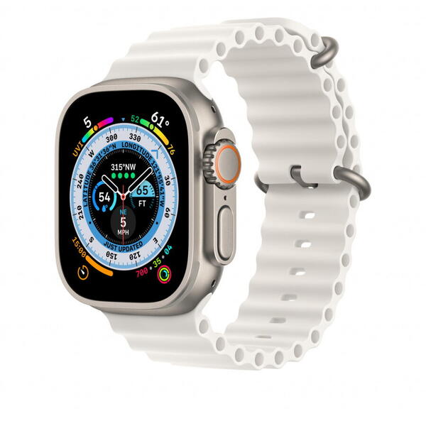 Curea pentru Apple Watch 49mm, Band, White Ocean extension