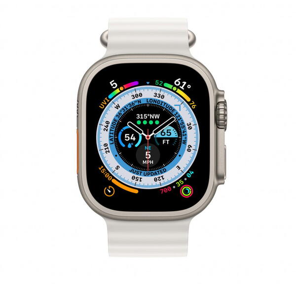 Curea pentru Apple Watch 49mm, Band, White Ocean extension