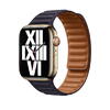 Curea pentru Apple Watch 45mm, Leather Link, Ink, S/M