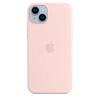 Husa de protectie Apple Silicone Case with MagSafe pentru iPhone 14 Plus, Chalk Pink