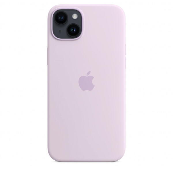 Husa de protectie Apple Silicone Case with MagSafe pentru iPhone 14 Plus, Lilac