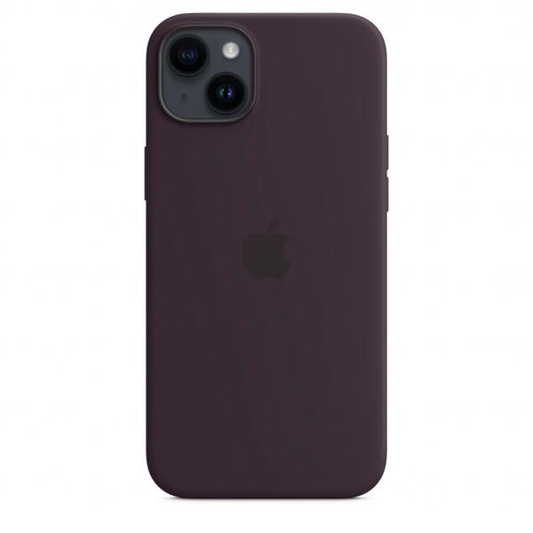 Husa de protectie Apple Silicone Case with MagSafe pentru iPhone 14 Plus, Elderberry