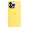 Husa de protectie Apple Silicone Case with MagSafe pentru iPhone 13 Pro, Lemon Zest