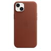 Husa de protectie Apple Leather Case with MagSafe pentru iPhone 14 Plus, Umber