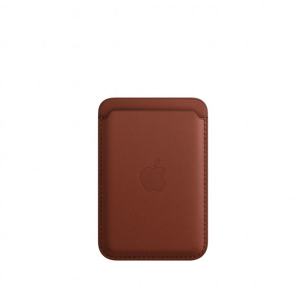 Husa de protectie Apple Leather Wallet with MagSafe, Umber